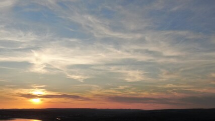 sunset in the sky