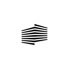 simple high rise building logo design
