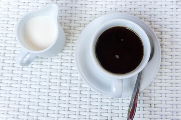 coffee and fresh milk
