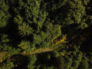 Aerial photos around Arthurs Point in Queenstown, New Zealand taken in the morning before the summer season with views of the shotover river, Coronet's peak, Queenstown hill and Bowen Peak.
