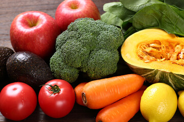 野菜と果物、クローズアップ