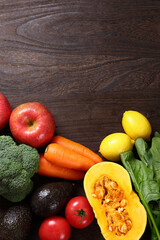 野菜と果物の集合