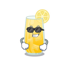 cartoon character of screwdriver cocktail wearing classy black glasses