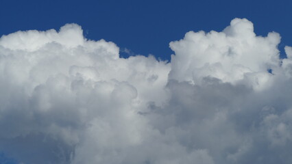 Naklejka na ściany i meble white clouds in a blue sky
