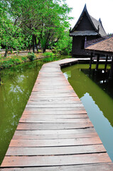 A Wooden Walkway on Water