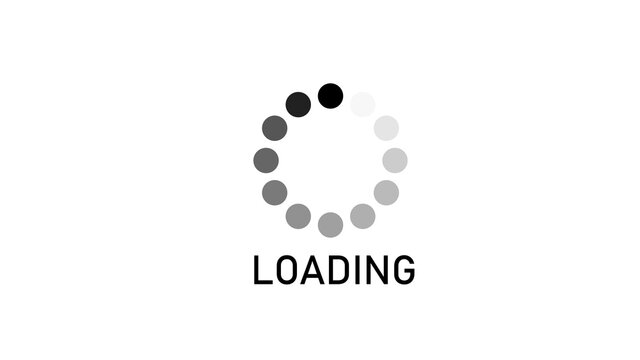 Loading icon, isolated on white background