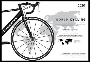 Bike Cycling Poster Vector Illustration