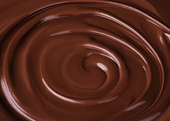 Obraz na płótnie Canvas Chocolate swirl close up