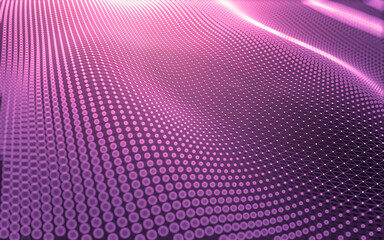 Obraz premium Abstract background. Molecules technology with polygonal shapes, connecting dots and lines. Connection structure. Big data visualization.