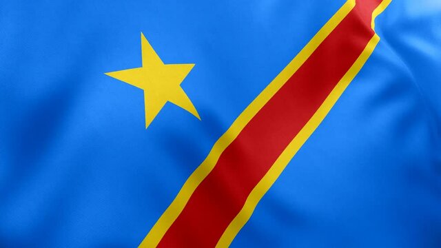 A beautiful view of Democratic Republic of the Congo flag video. 3d flag waving video. Democratic Republic of the Congo flag HD resolution. Democratic Republic of the Congo flag Closeup 1080p Full HD 