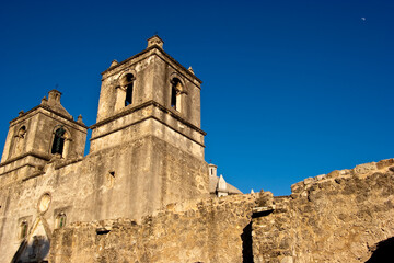 Fototapeta premium Mission Concepcion aka Mission Nuestra Señora de la Purisima Concepción de Acuña, San Antonio Missions National Historical Park, San Antonio,Texas,USA