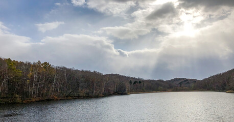 lake in the mountains