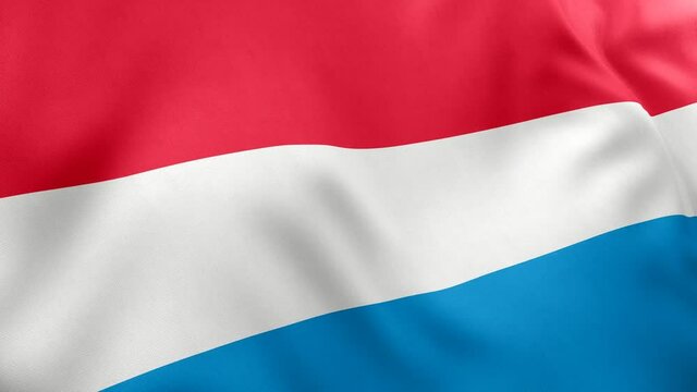 A beautiful view of Luxembourg flag video. 3d flag waving video. Luxembourg flag HD resolution. Luxembourg flag Closeup 1080p Full HD video.