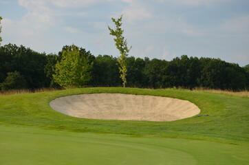 golf course in the middle of the field