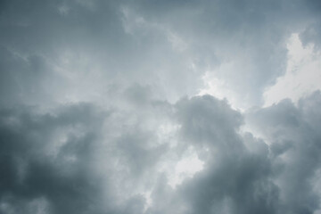 Fototapeta na wymiar Dark cloudy on the Sky background