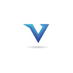 initial v logo design vector, icon, element, template