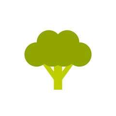 broccoli icon, vector illustration