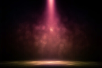 Bokeh multicolored on stage entertainment background.