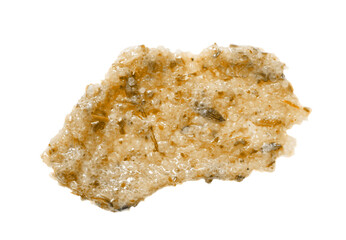 Brown sugar scrub smear smudge swatch isolated on white. Natural cosmetic skin exfoliation product sample macro