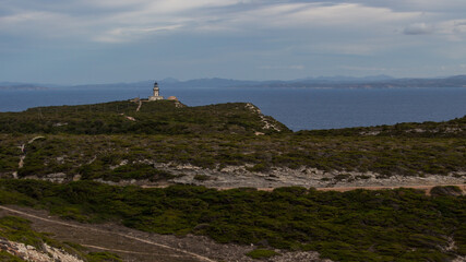Fototapeta na wymiar Lighthouse of Bonifacio in Corse 