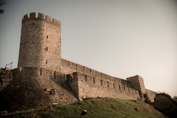 View of Kalemegdan fortress. Belgrade, Serbia. Color tone tuned