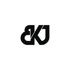 bkj letter original monogram logo design