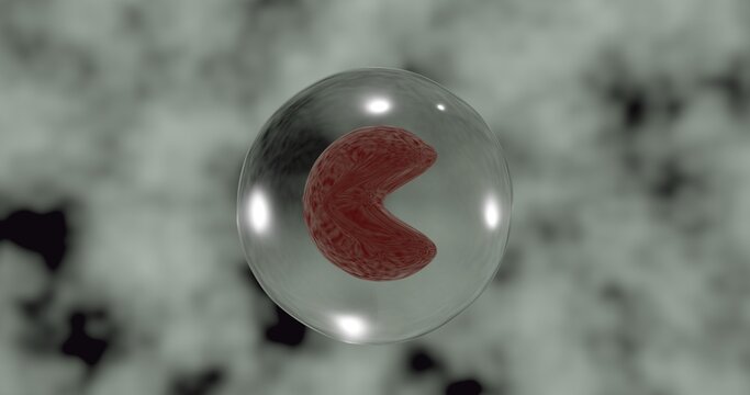 monocyte in 3d illustration