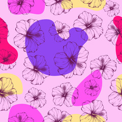 hibiscus flower pattern