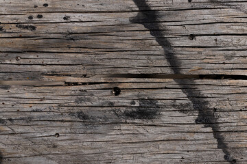 Texture of an aged and cracked wood panel
