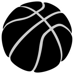basketball ball vector silhouette