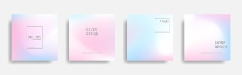 Abstract freeform gradient cover design. Smooth colorful backgrounds.