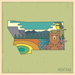 montana state map