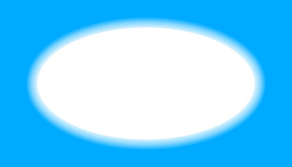 ellipse shape simple edges blur for banner blue background, oval frame blurred edges white for copy space, blue background with empty white for message, blank white on blue space for text banner ad