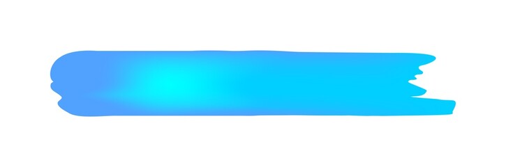 Obraz premium blue brush marks isolated on white, brushstroke blue for watercolor paint idea, blue stripe brush and stain, stroke brush paint art stripe blue, acrylic art painted soft, watercolor brush art