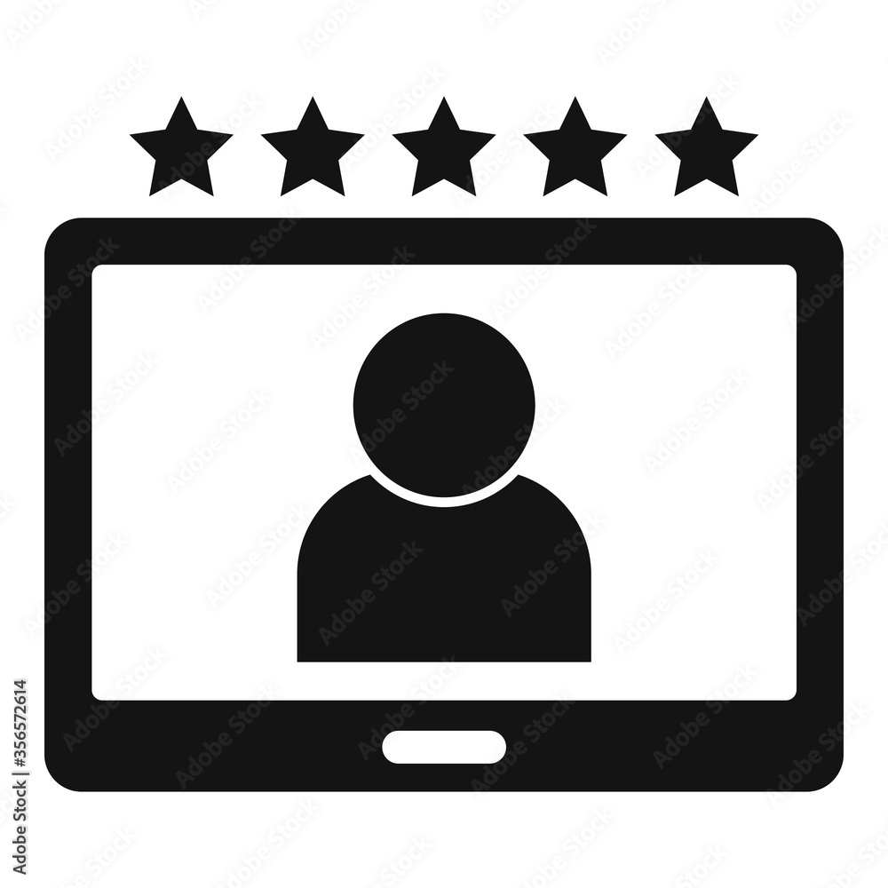Poster engaging content icon. simple illustration of engaging content vector icon for web design isolated o