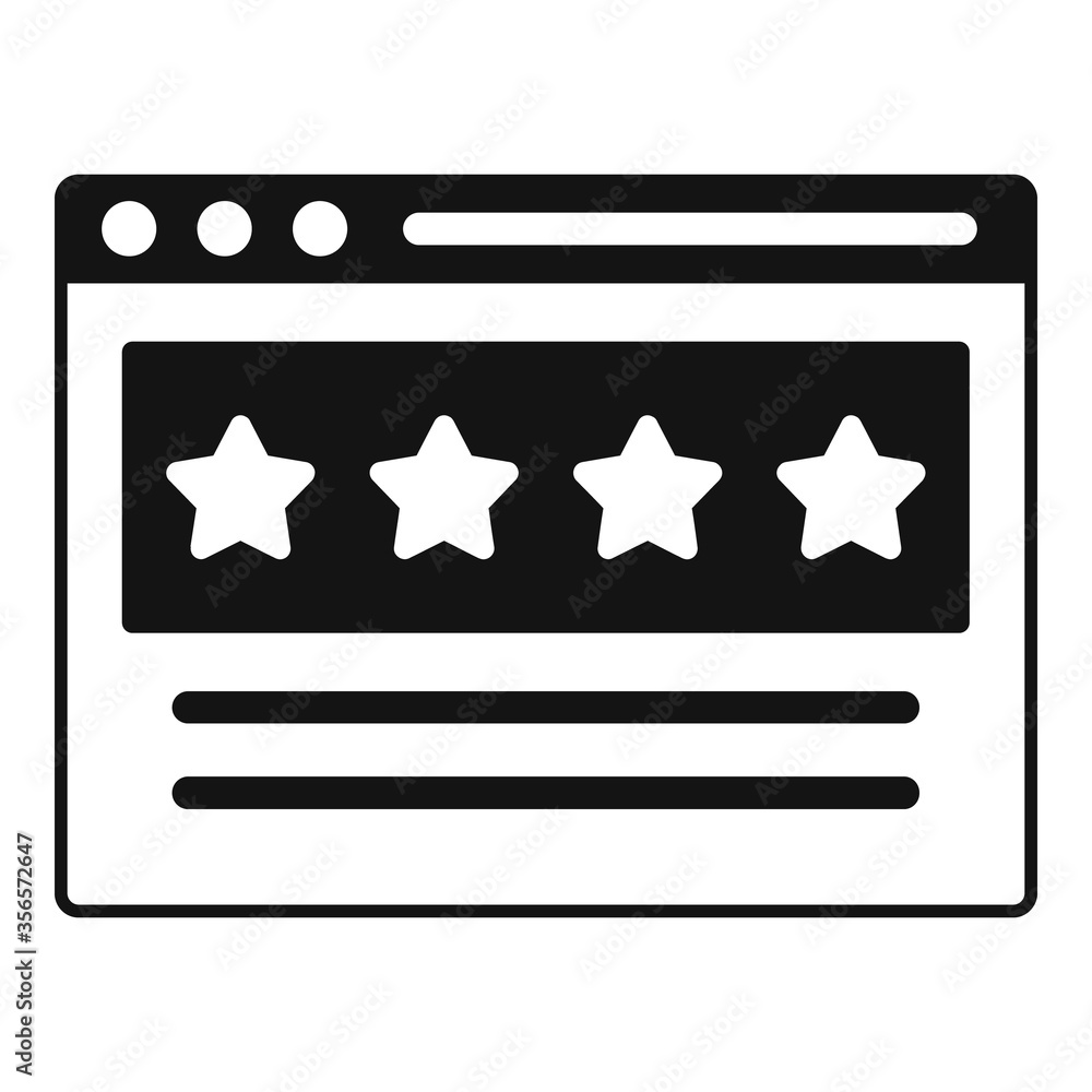 Poster web page content icon. simple illustration of web page content vector icon for web design isolated o