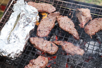 アウトドアバーベキュー　牛肉