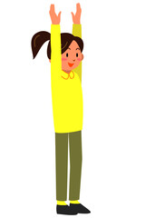 シニア体操のインストラクター