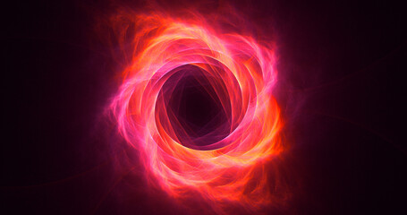 3D rendering abstract multicolor fractal light background
