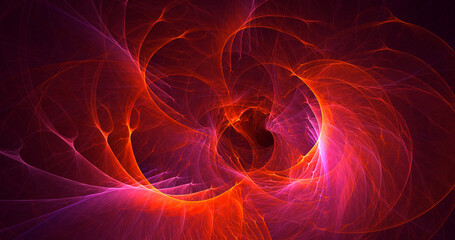 3D rendering abstract multicolor fractal light background
