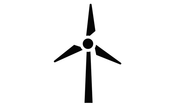 windmill  icon wind electricity renewable power source icon