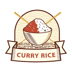 curry rice label