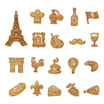 collection of french icons