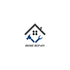 Home Repair logo template vector icon