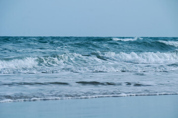 Fototapeta premium The day after quarantine from COVID-19 situation.some beach still quiet.