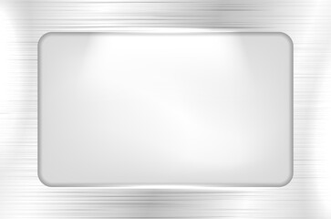 Shiny metal frame with place for your text