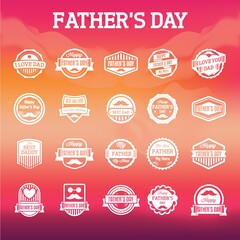 father's day labels collection