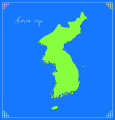 한반도 지도 벡터