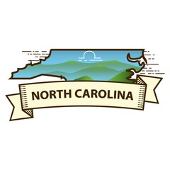 north carolina state map