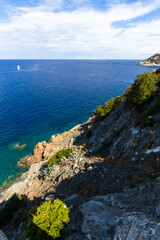 nature around the elba island